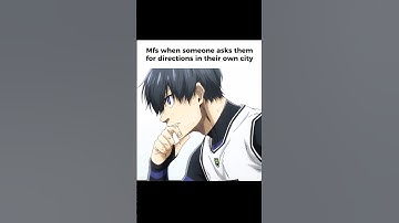 POV: Mfs when someone asks them for directions in their city #anime #relatable #fypシ゚viral
