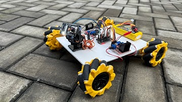 Demo 2 - Camera car with Pan Tilt control and mecanum wheels | esp32 cam