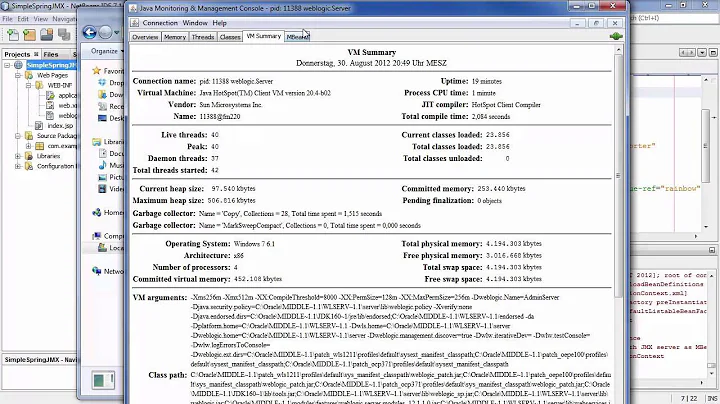 Custom JMX MBeans Development with Spring