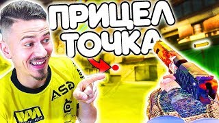 ИГРАЮ с ПРИЦЕЛОМ ТОЧКОЙ в 4:3 !!! ИМБА ? - ПУТЬ к GLOBAL ELITE CS:GO #9