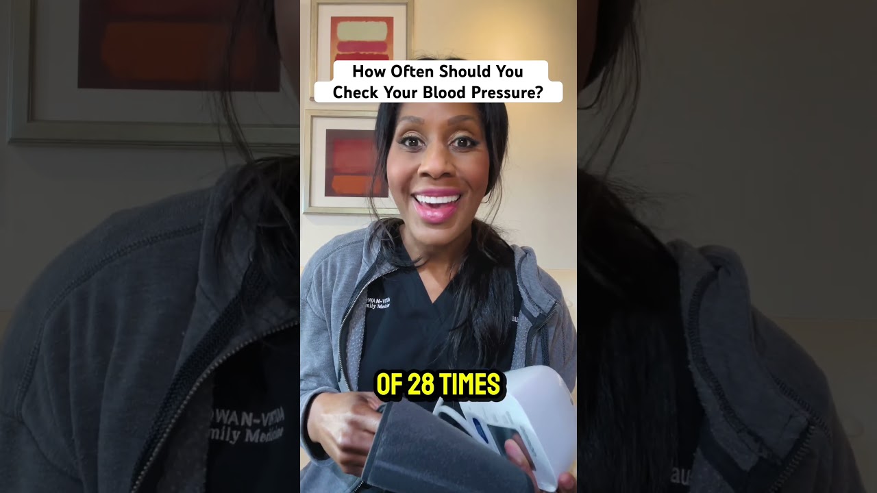 How often should you check your blood pressure at home?! 🩸 #shorts