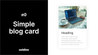 Blog Card Design with Hover Interaction | Webflow Experiments