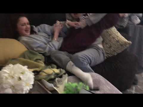 Mom vs daughter wrestling match