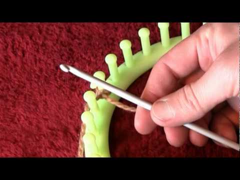 Loom Knitting Cast On With Crochet Hook Loom Knitting Cast On With Crochet Hook