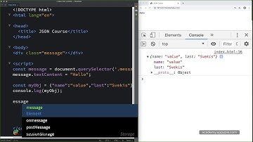 JavaScript Object Notation: Lesson 02