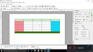 Auto formatting features of Table in Open Office Writer | Unique Learning System | ULS