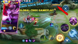 Global Chou Hack Damage?? HOW TO PLAY CHOU BUILD ONE HIT | Mobile Legends