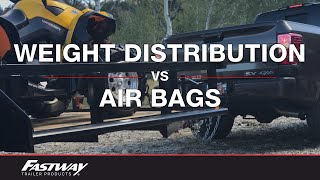 The Difference Between Using Weight Distribution and Air Bags to Level Your Load