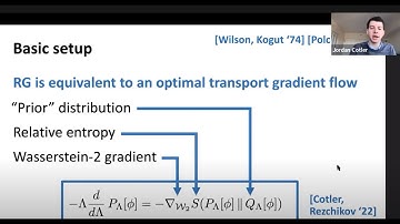 Jordan Cotler (Harvard) Renormalization group flow as optimal transport @Harvard CMSA 3/30/2022
