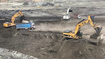 Caterpillar 385C, Liebherr 984 And 974 Excavators Loading Trucks - Sotiriadis/Labrianidis Mining