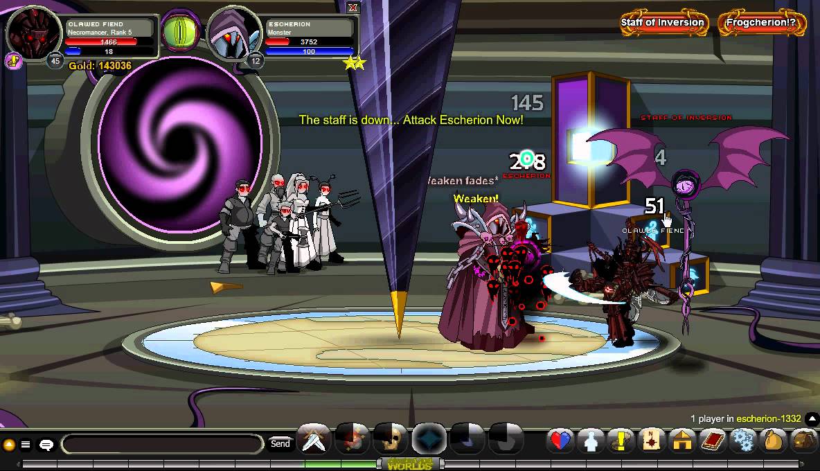 Exarchon AQW Escherion Solo - YouTube