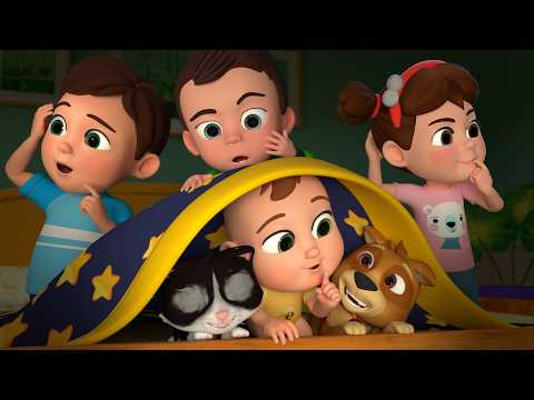 Ten Little Ones Hide from the Storm | Ten in the Bed | Lalafun Kids Songs