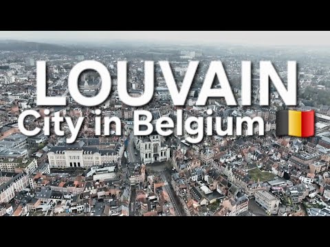 Louven, City in Belgium, Cinematic drone footage of Belgium, Louven Belgium drone footage