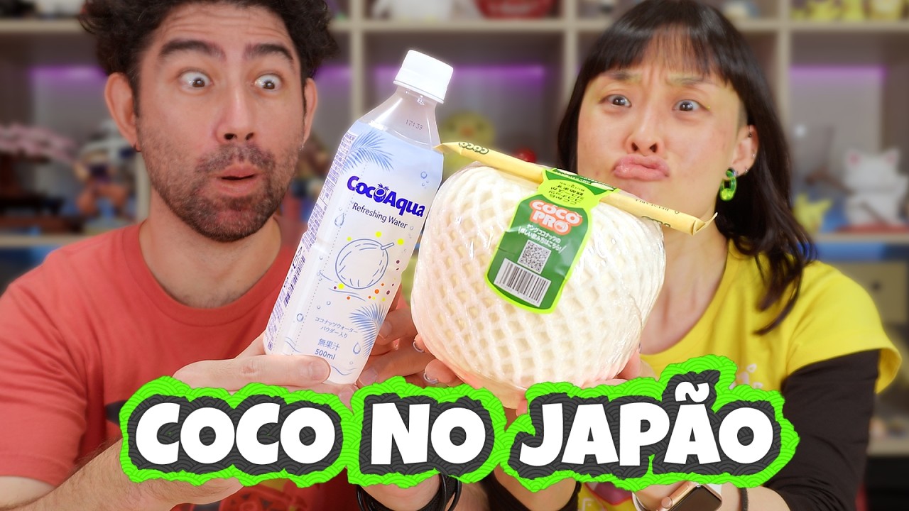 PROVAMOS um COCO DE VERDADE no JAPÃO! 🥥