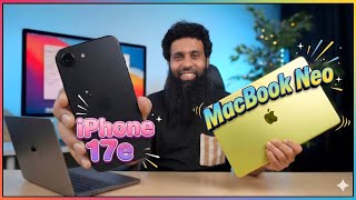 iPhone 17e India Price & Features | MacBook Neo, M5 Pro, iPad Air M4 & Studio Displays