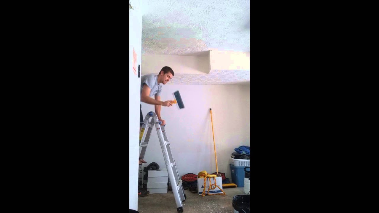 Textured Stomp Ceiling Removal Youtube