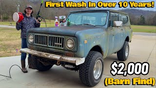 Washing My “Barn Find” Scout II For First Time (Decade Overdue)