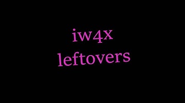 iw4x leftovers