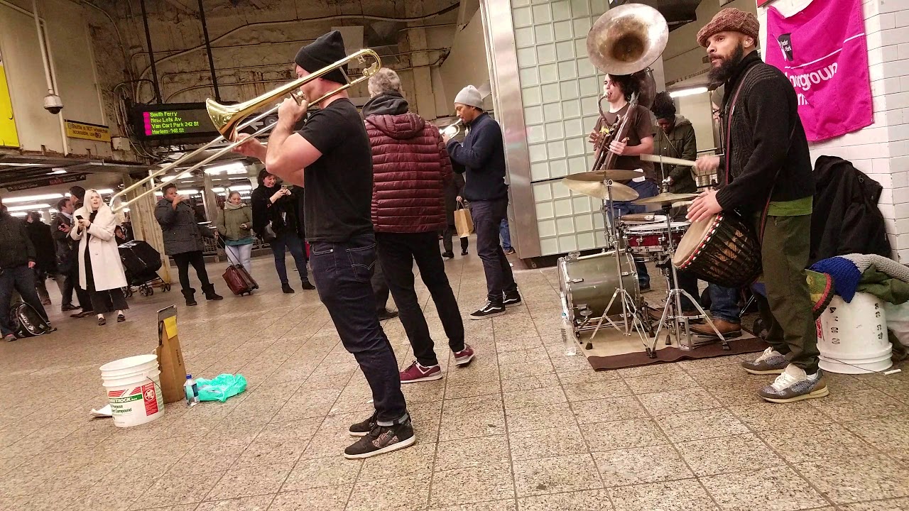 Underground Horns at 42nd street Times Square