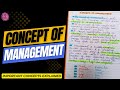 Concept of Management | Principles of Business Management | Part - 2 | In Hindi