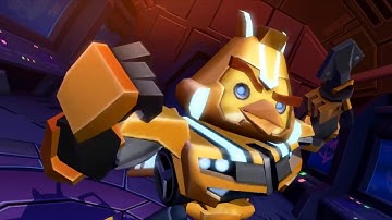 I am 4th making a unlocking Energon bumblebee video (angry birds transformers part 19)