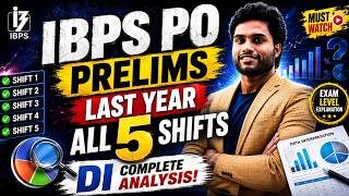 IBPS PO PRELIMS | LAST YEAR ALL 5 SHIFTS DI