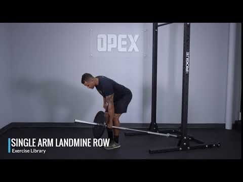 Single Arm Landmine Row - OPEX Exercise Library