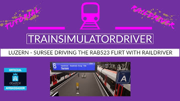 TSW2 Tutorial Driving the Luzern Sursee RAB523 Flirt with Raildriver including ETCS