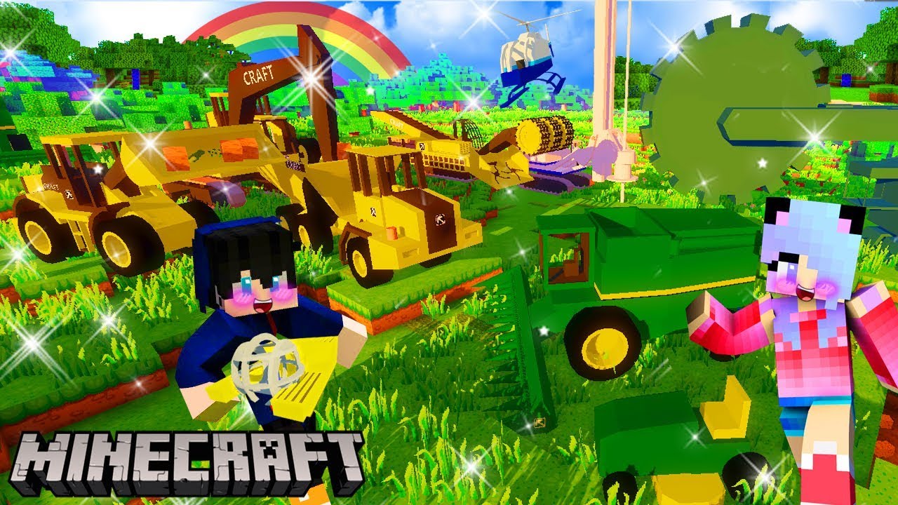 Minecraft ยานพาหนะเครื่องยนต์จักรกลเกษตรสุดเจ๋ง Heavy Machinery Mod 1. ...
