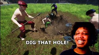 I DECIDED TO DIG A HOLE WITH FRIENDS… IT GOT OUT OF HAND 😭