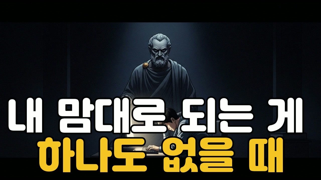 내 맘대로 되는 게 하나도 없을 때