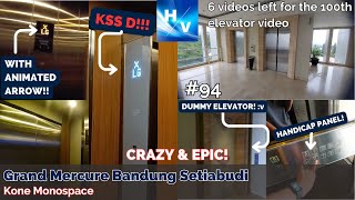 CRAZY & UNIQUE KONE Monospace Elevators at Grand Mercure Bandung Setiabudi