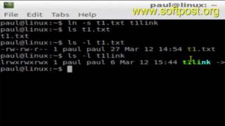 How to create a soft link to a file or directory in BASH shell terminal screenshot 1