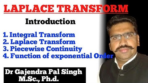 Laplace Transform (Part 1)| Dr. Gajendra Pal Singh ( GPS Sir)|Engineering Mathematics