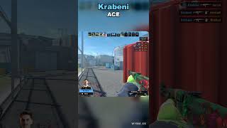 KRABENI DESTROYS MOUZ WITH INSANE ACE CLUTCH ON NUKE MAP #shorts #cs2 #krabeni #mouz #fut