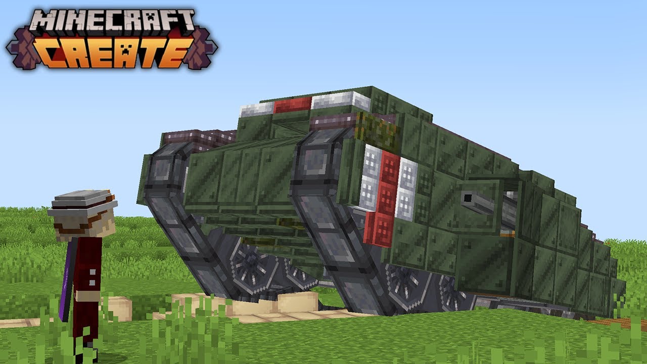 I Built the FIRST Working Tank With Create Mod - YouTube