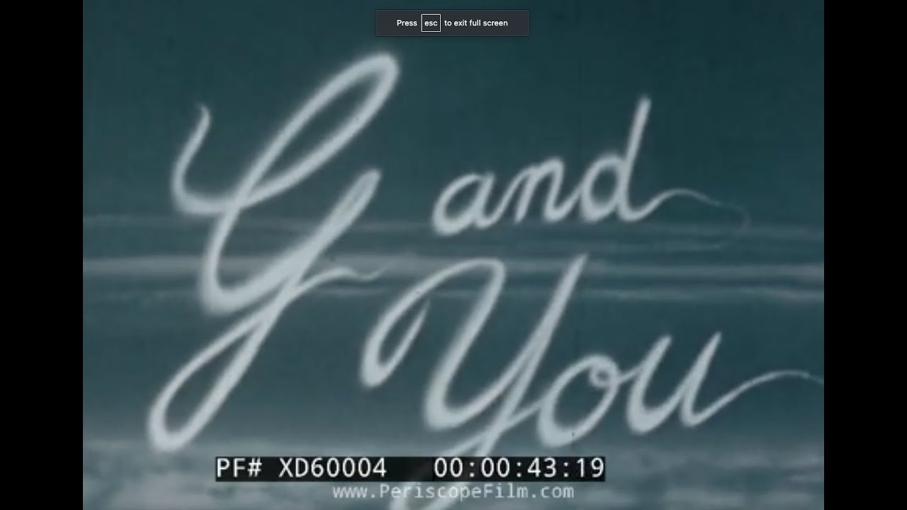 "G AND YOU” U.S. NAVY WWII 1943 PILOT TRAINING FILM   G-FORCE & HUMAN FACTORS IN AVIATION XD60004