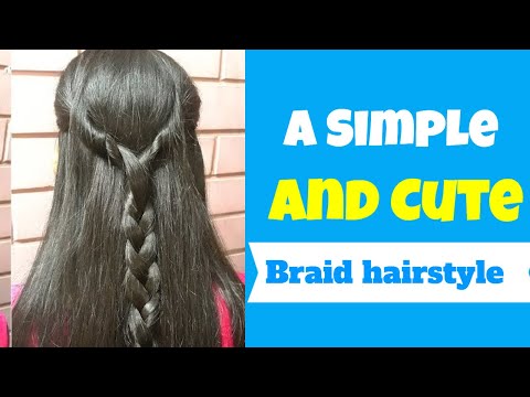 a-simple-and-cute-braid-hairstyle-on-open-hair.-hairstyle-for-girls.