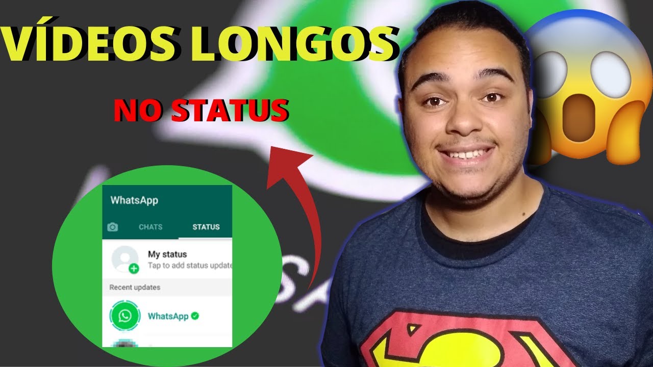 Como colocar vídeos longos no status do whatsapp 2021 - YouTube