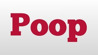 Poop meaning and pronunciation