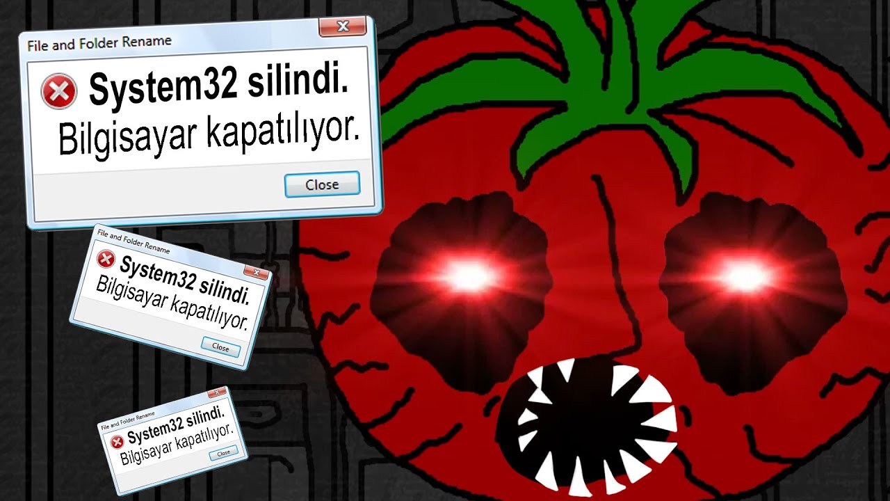MrTomatos.exe Virüsü /  Çocuklara Uygun Olmayan Çocuk Oyunu