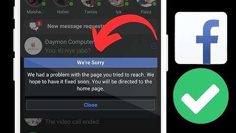 How To Fix We Had A Problem With The Page You Tried To Reach On Facebook Lite