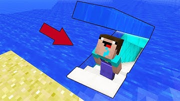 Minecraft NOOB vs PRO : UNDERWATER BASE BUILD CHALLENGE! Challenge 100% trolling