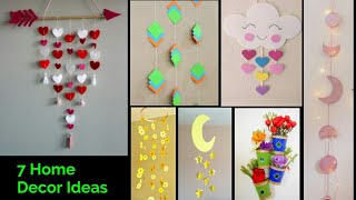 7 diy room decor! paper craft ideas | wall hanging decor home