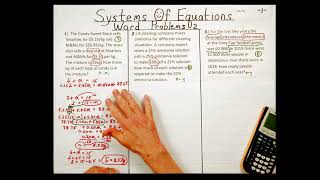 Lesson 13: Word Problems 2 & Linear Systems