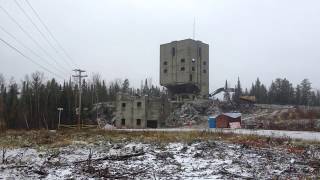 Déconstruction totale de bâtiments de surface à une mine d'or