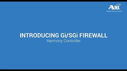 Harmony Apps – Gi/SGi Firewall