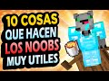 ✅ 10 Cosas de Noobs ÚTILES en Minecraft!! #4