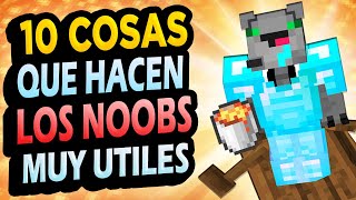 ✅ 10 Cosas de Noobs ÚTILES en Minecraft!! #4