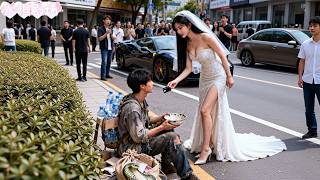 Beautiful CEO propose roadside beggar in public. but he is billionaire, help her turn life around!